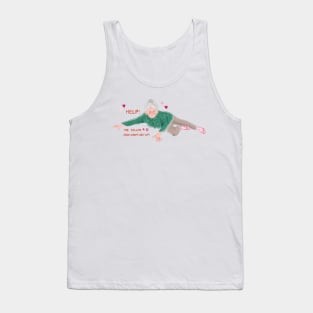 Help! I've Fallen 4 U and I Can't Get Up Valentine Tank Top